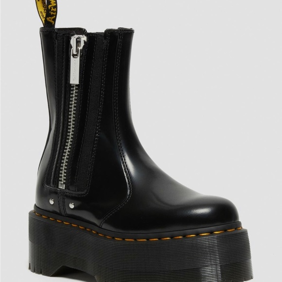 NEW Dr MARTENS 2976 MAX LEATHERS PLATFORM CHELSEA Boot Size : 8 - Picture 5 of 8